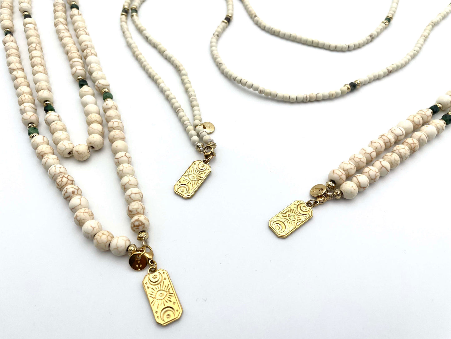GASPARD- Howlite blanche