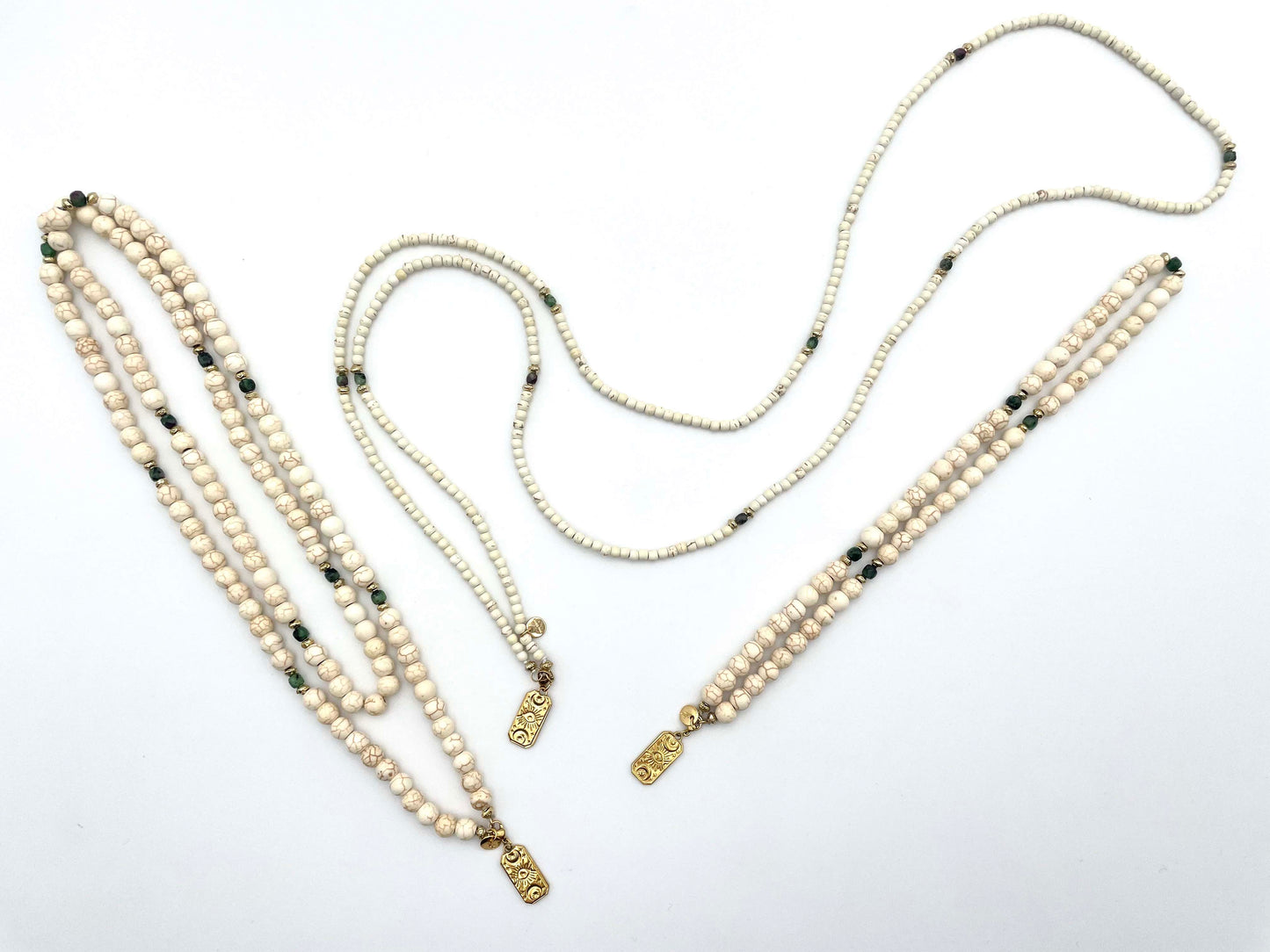 GASPARD- Howlite blanche