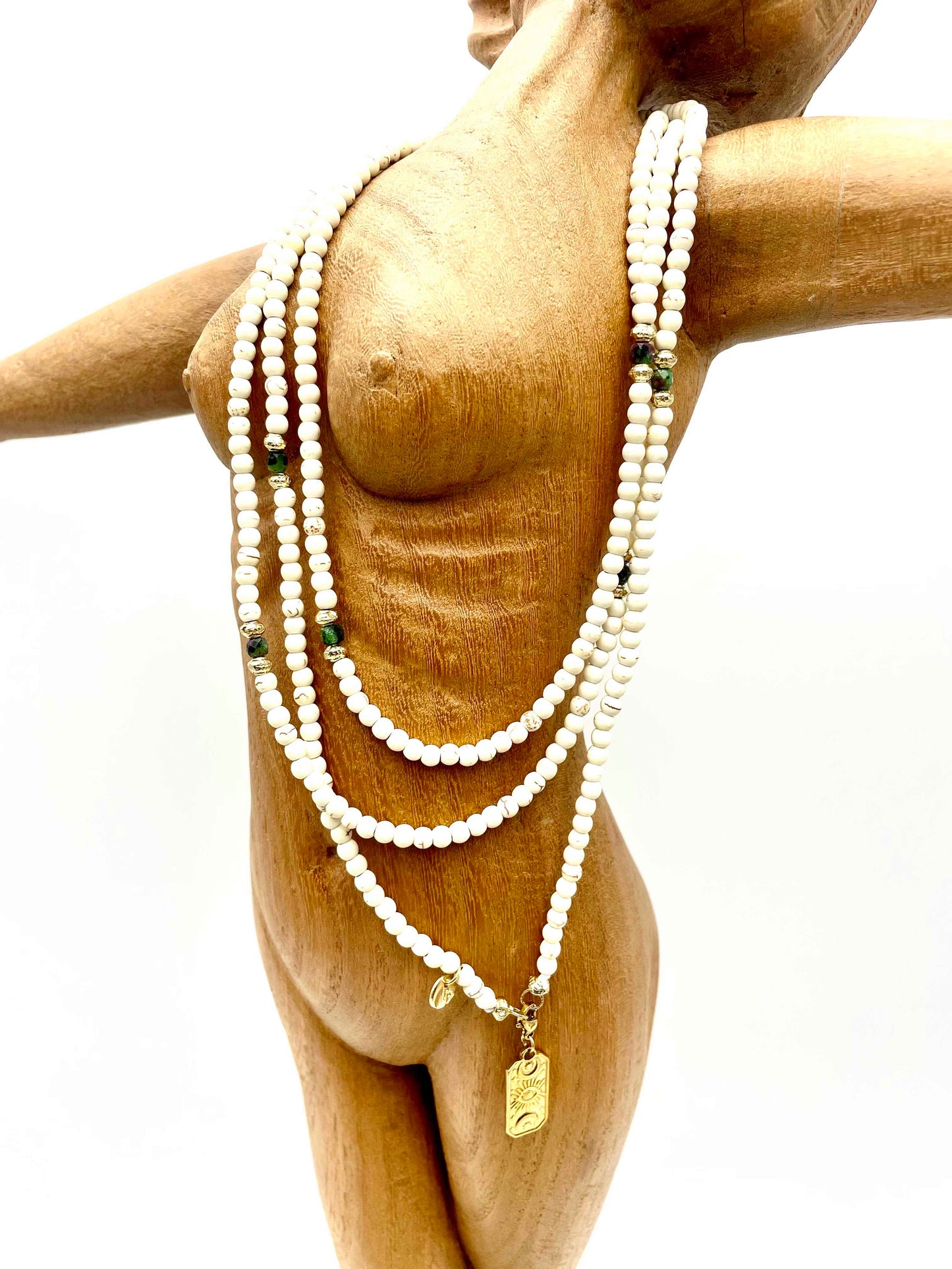 GASPARD- Howlite blanche