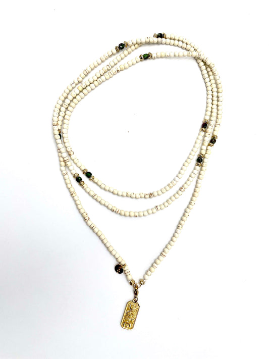 GASPARD- Howlite blanche